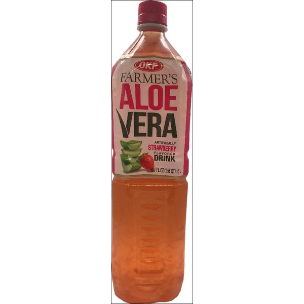 OKF Farmers Aloe Vera Strawberry Drink Same-Day Delivery | Food Bazaar