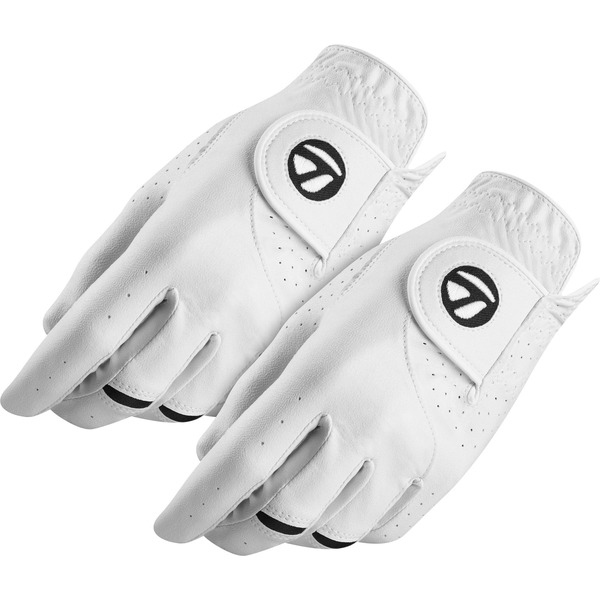Taylor Made Stratus Tech Golf Glove, XL, 2-Pack - White