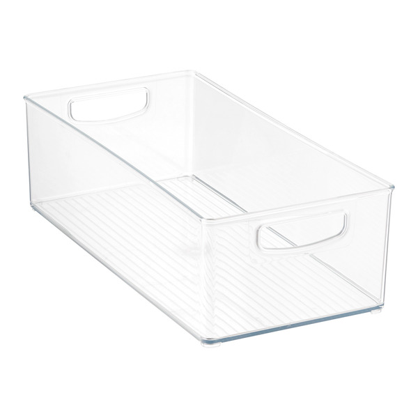iDesign Linus Large Deep Drawer Bin - Clear -  8" x 16" x 5" h