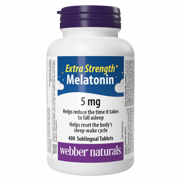 Webber Naturals Melatonin Extra Strength Easy Dissolve Sublingual Tablets