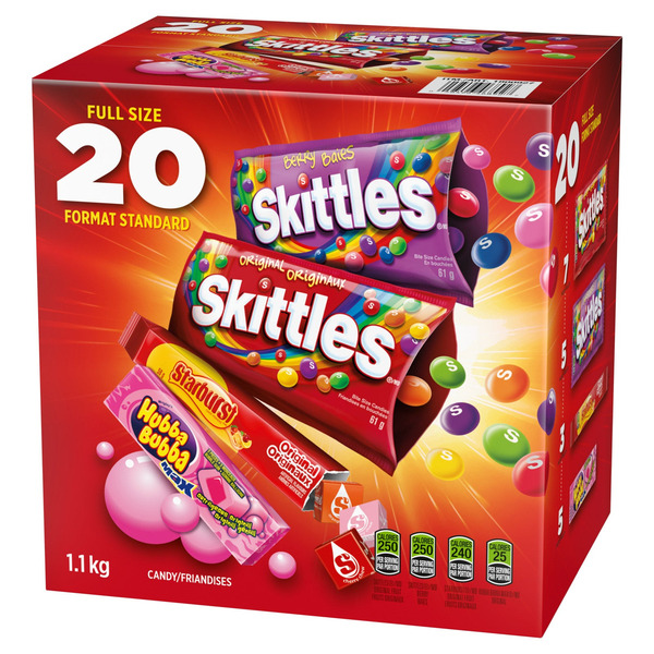 Skittles Assorted Starburst & Hubba Bubba Candy