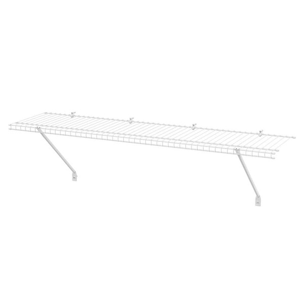 Closetmaid 48 In. W X 12 In. D White Steel Wire Closet Shelf