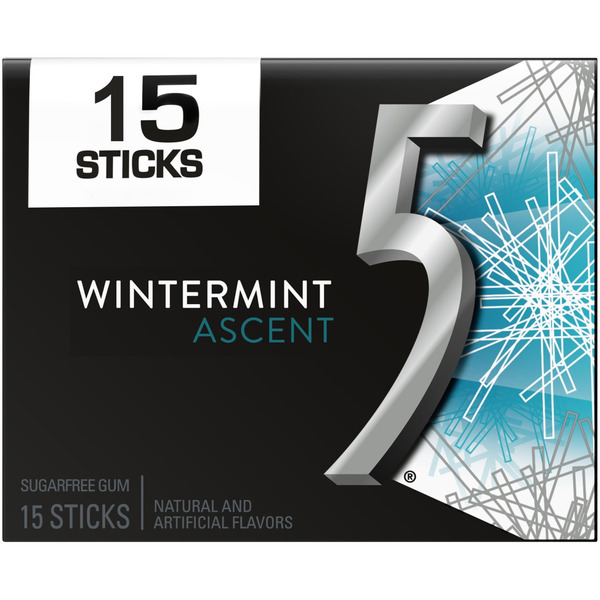 5 GUM Wintermint Ascent Sugar Free Chewing Gum Same-Day Delivery