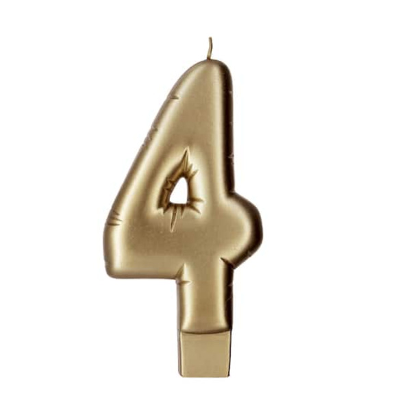 Makery Gold Number 4 Candle