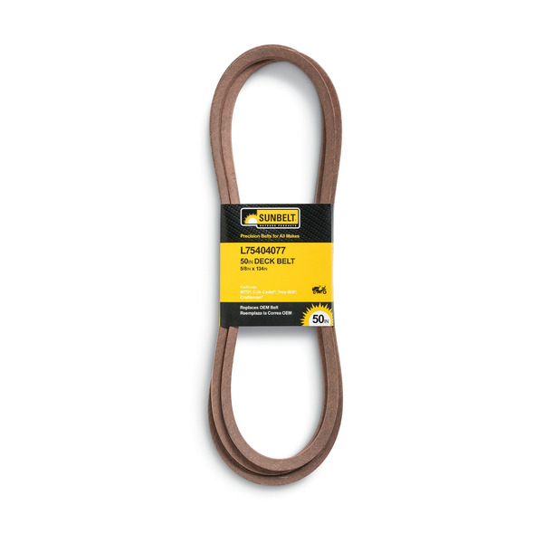Sunbelt 5/8-in x 134-in Deck Belt, for 50-in Riding Lawn Mowers Replaces OEM Part Number 75404077, 95404077, 75404077A, 95404077A,