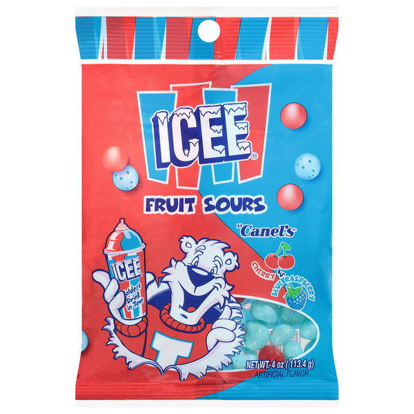 Canel's Icee Cherry & Blue Raspberry Flavors Fruit Sours