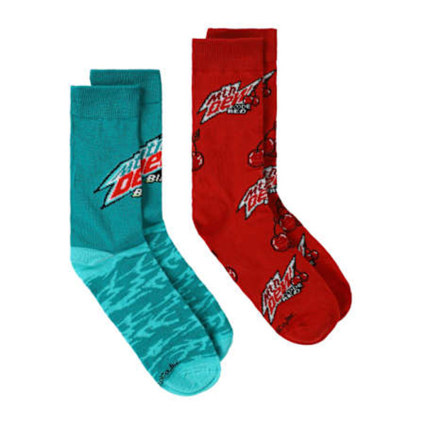 Mountain Dew Young Men's Licensed Crew Socks