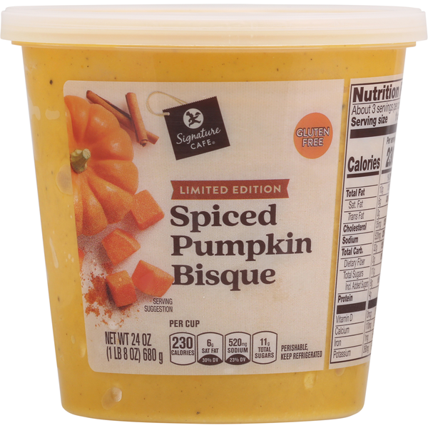 Signature Cafe Bisque, Spiced Pumpkin