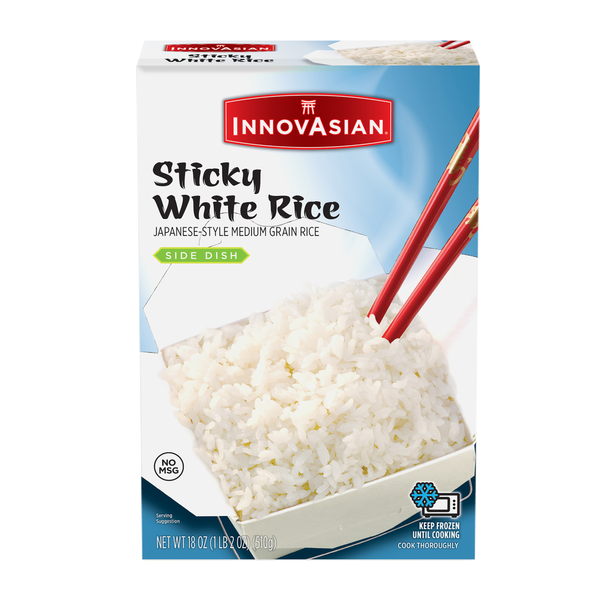 InnovAsian Sticky White Rice, Frozen Side Dish Same-Day Delivery