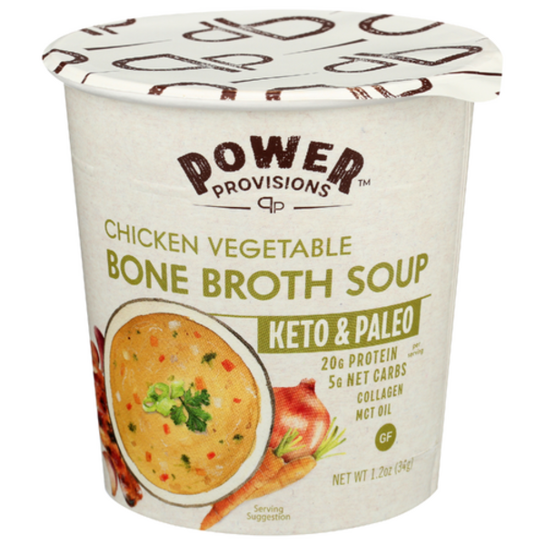 Power Provisions Chicken Vegetable Bone Broth Soup Same-Day