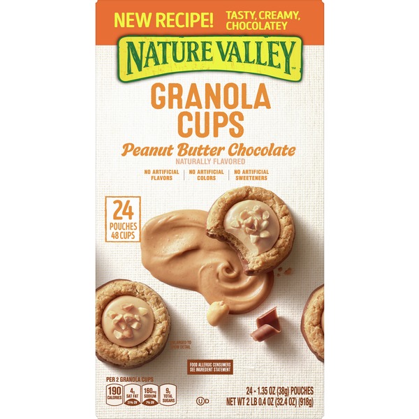 Nature Valley Granola Cups, Peanut Butter Chocolate (24 each) Instacart