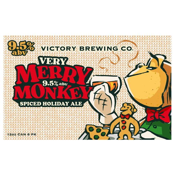Victory Brewing Company Spiced Holiday Ale Very Merry Monkey Beer