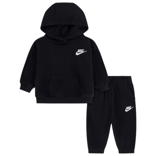 Nike Boys' Infant Club Fleece Oversized Set, 12 Months - Black/Black