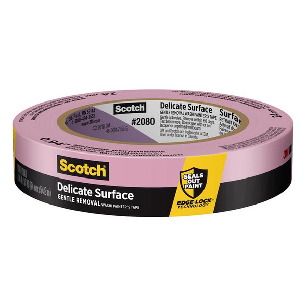 Scotch Painter's Tape, Washi, Delicate Surface, Gentle Removal, 0.94 Inch