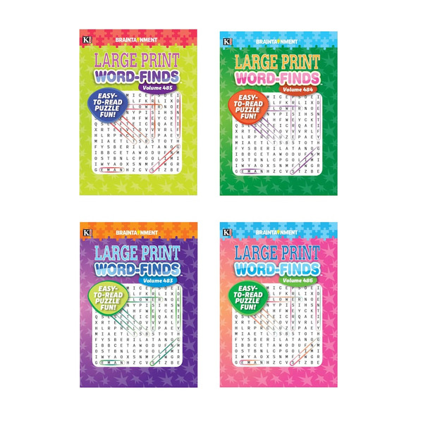 Kappa Books Large Print Word Find Puzzle Book Same-Day Delivery ...
