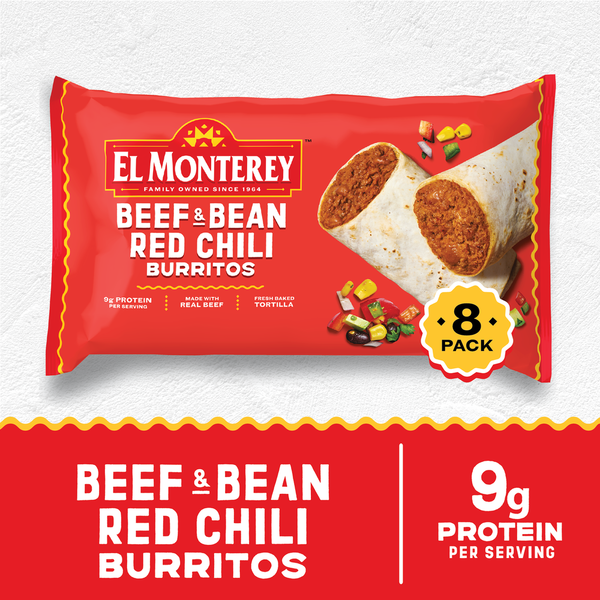 El Monterey Beef & Bean Red Chili Burritos Same-Day Delivery or