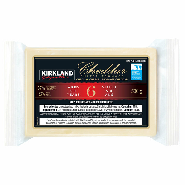 Kirkland Signature 6 Year Old Cheddar Cheese
