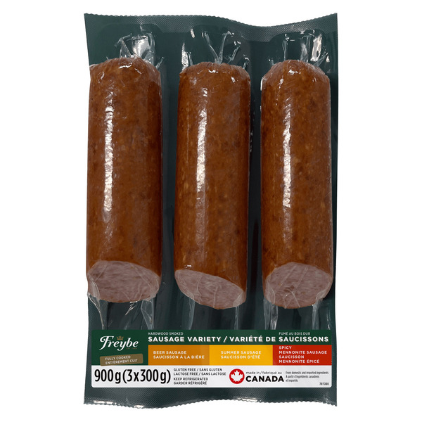 Freybe Hardwood Smoked Sausage Variety Pack, 3 x 300 g