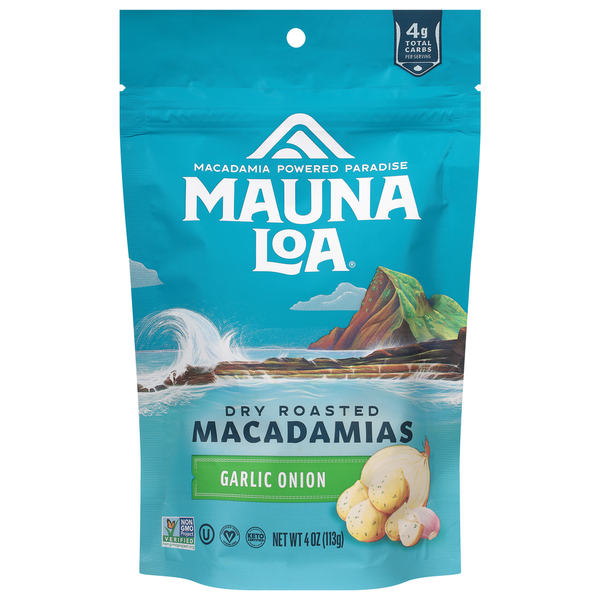 Mauna Loa Maui Onion & Garlic Macadamia Nuts Bag Same-Day Delivery