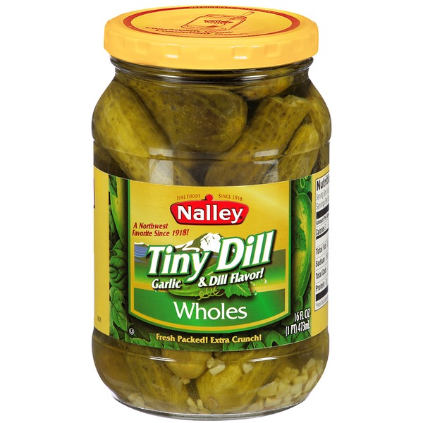 Nalley Tiny Dill Wholes Pickles (16 fl oz) Instacart