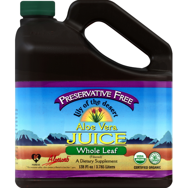 Lily of the Desert Aloe Vera Juice, Whole Leaf (Filtered) Same-Day Delivery  | Niemann Harvest Market