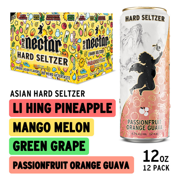 Nectar Asian Hard Seltzer, Paradise Variety Pack Same-Day Delivery