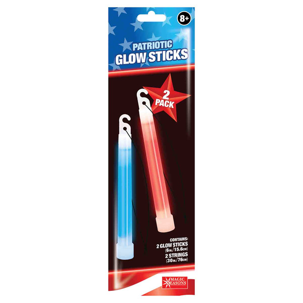 Shawshank LEDz America Patriotic Glow Sticks with String (2-pack)
