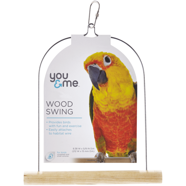 You & Me Medium Tiel Wooden Bird Swing