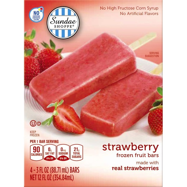 Sundae Shoppe Strawberry Fruit Bars Same Day Delivery Or Pickup ALDI