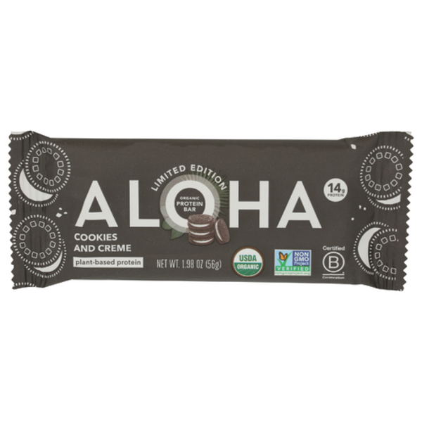 Aloha Organic Cookies And Cream Plant-Based Protein Bar Same-Day