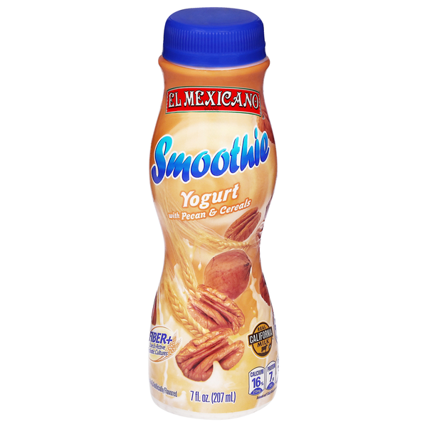 El Mexicano Yogurt, with Pecan & Cereals, Smoothie