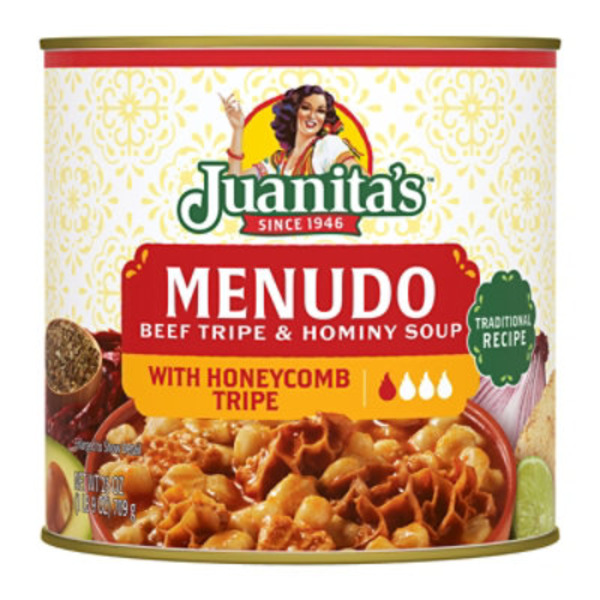 Juanita's Foods Beef Tripe & Hominy Soup with Honeycomb Tripe