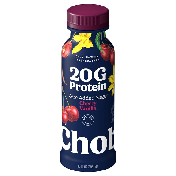 Chobani Zero Added Sugar Greek Yogurt Cherry Vanilla Protein Drink
