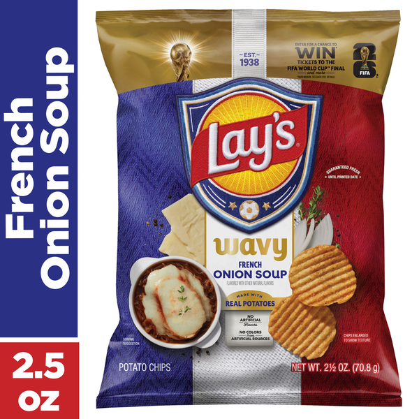 Lay's Wavy French Onion Soup Potato Chips