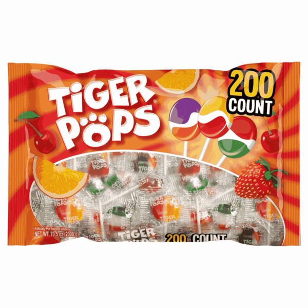 Tiger Pops Assorted Fruit Lollipops Same-Day Delivery or Pickup