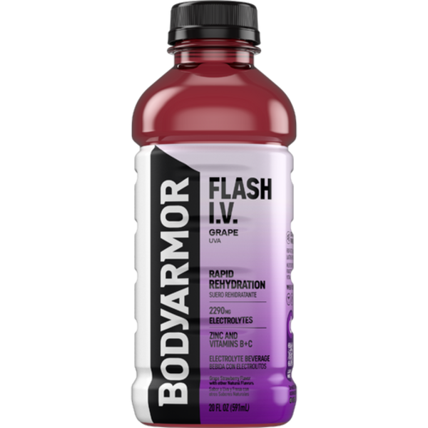 Body Armor Grape Strawberry Flavored Flash I.V. Electrolyte Beverage