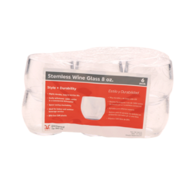 GET - Stemless Wine Glass - 6/8 Oz