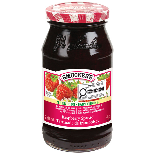 Giant Tiger Raspberry Smucker's Pure Seedless Raspberry Jam, 250 ml Same-Day Delivery | Giant ...