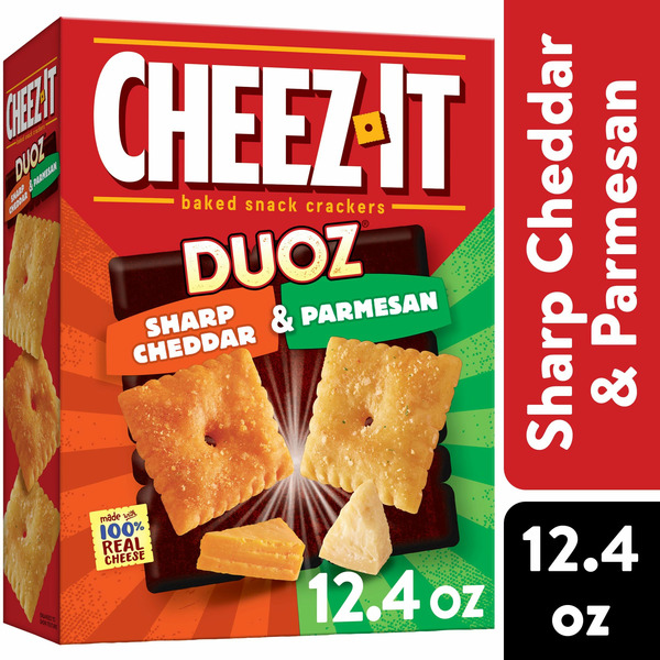 Walmart CheezIt DUOZ Cheese Crackers, Baked Snack Crackers, Lunch