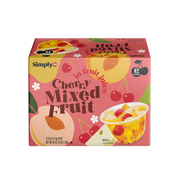 SimplyGo Cherry Mixed Fruit in Fruit Juice