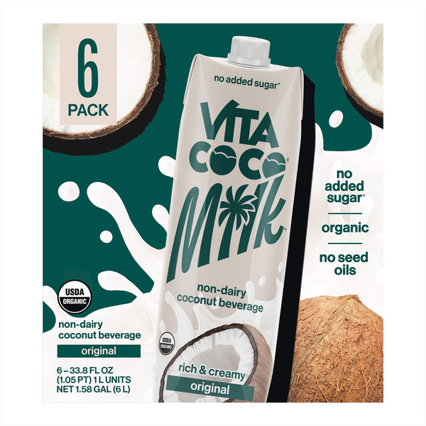 Vita Coco Organic Coconut Milk, 33.8 fl. oz, 6-count