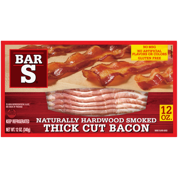 Bar-S Naturally Hardwood Smoked Thick Cut Bacon