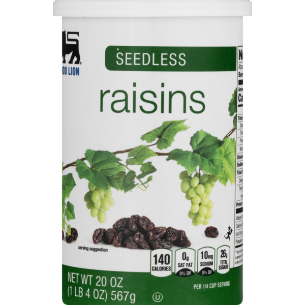 Food Lion Raisins, Seedless, Can (20 oz) Instacart