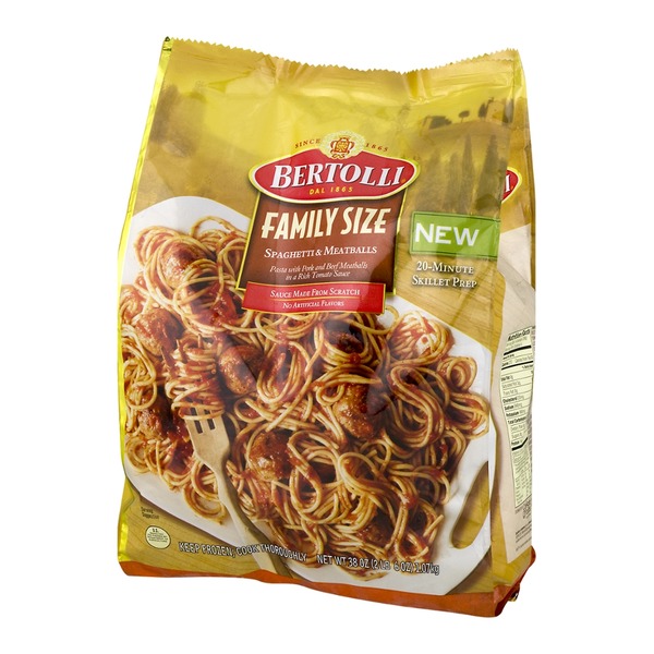 bertolli family size spaghetti