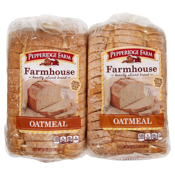 Pepperidge Farm Farmhouse Oatmeal Bread, 24 oz, 2-count