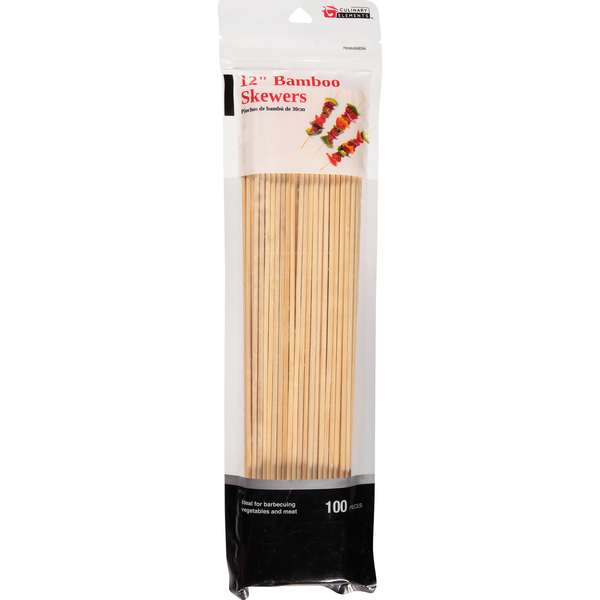 Culinary Elements Skewers, Bamboo, 12 Inches Same-Day Delivery or
