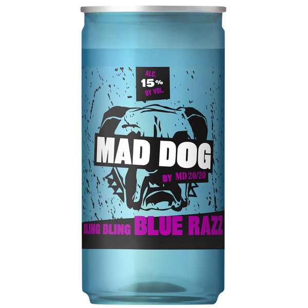 Mad Dog Bling Blue Razz Blend Raspberry Wine Same-Day Delivery