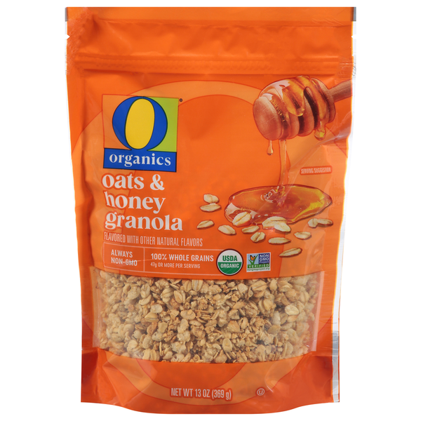 O Organics Granola, Organic, Oats & Honey Flavored