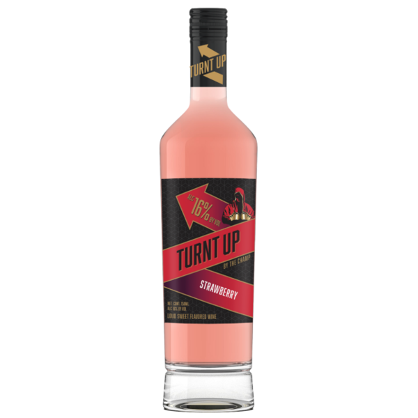 Turnt Up By The Champ Strawberry Sweet Rose Wine 750 ml