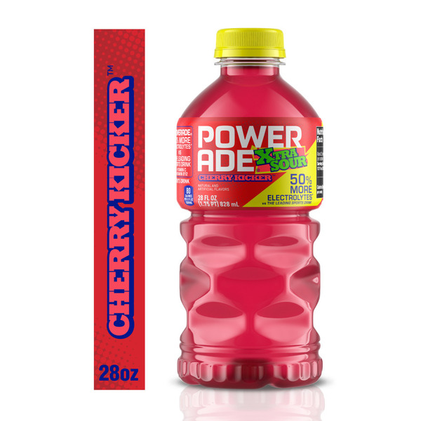 POWERADE XTRA SOUR Cherry Kicker Sports Drink Bottle Same-Day